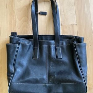 Black Coach satchel tote